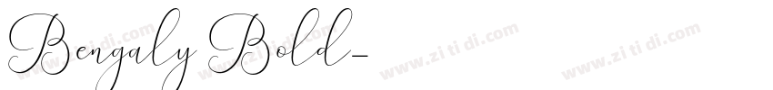 Bengaly Bold字体转换